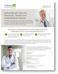 Defined Benefit Plans for Physicians, Dentists and Small Medical Practices