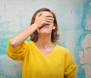 Picture of Woman Covering Eyes